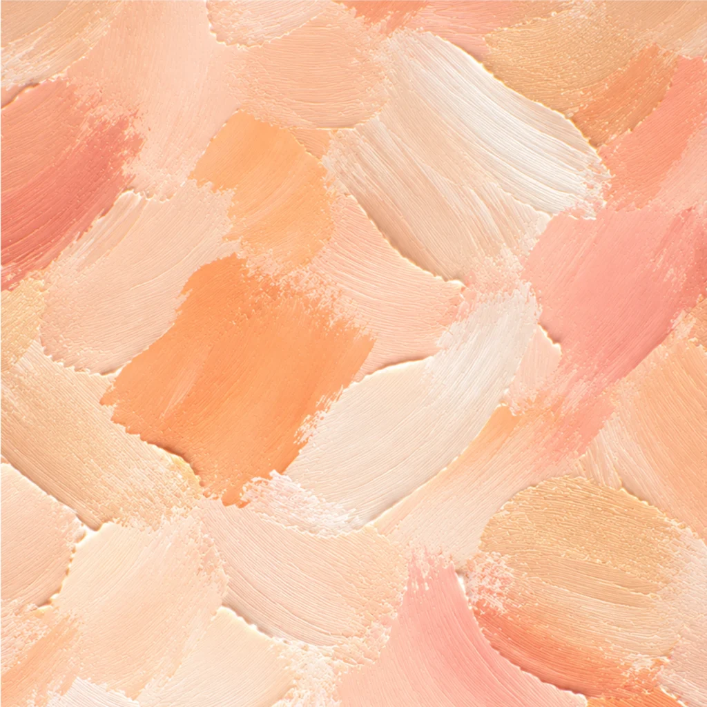 Apricot Canvas envelope liner featuring soft painterly brushstrokes in apricot, blush, peach, ivory, and cream for elegant wedding invitations.
