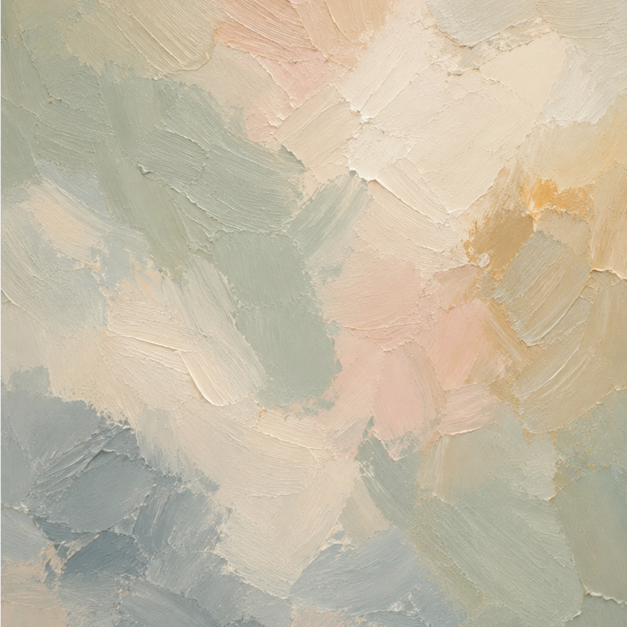 Painter's Blush watercolor envelope liner featuring textured brushstrokes in soft ivory, sage green, warm beige, blush pink, and muted blue for elegant wedding invitations.