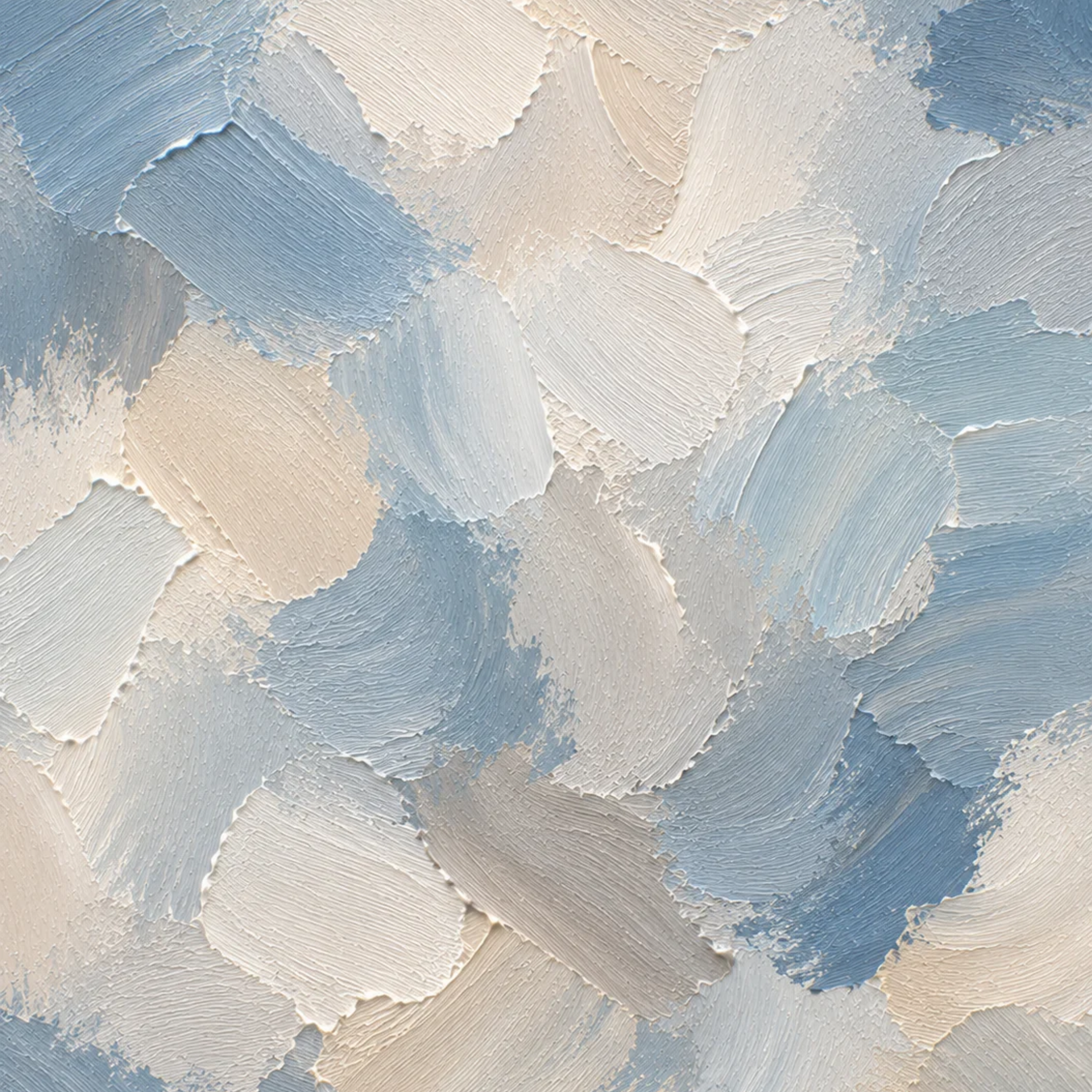 The Dusty Canvas Envelope Liner Template featuring painterly blue, ivory, cream, and soft grey brushstrokes inspired by an abstract painted canvas for elegant wedding invitations.